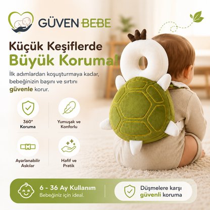 Güven Bebe™ Minik Kalkan – Bebek Baş ve Sırt Koruyucu
